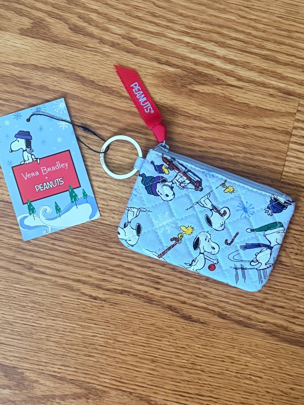 Vera Bradley X Peanuts Zip ID Ski Jump Snoopy NWT
